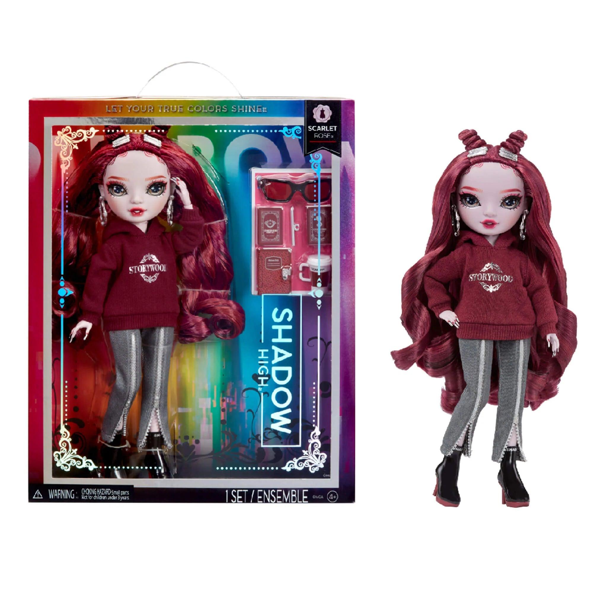 Rainbow High Shadow High Scarlett Rose - Maroon 11” Fashion Doll Playset - MGA - Ginga Toys
