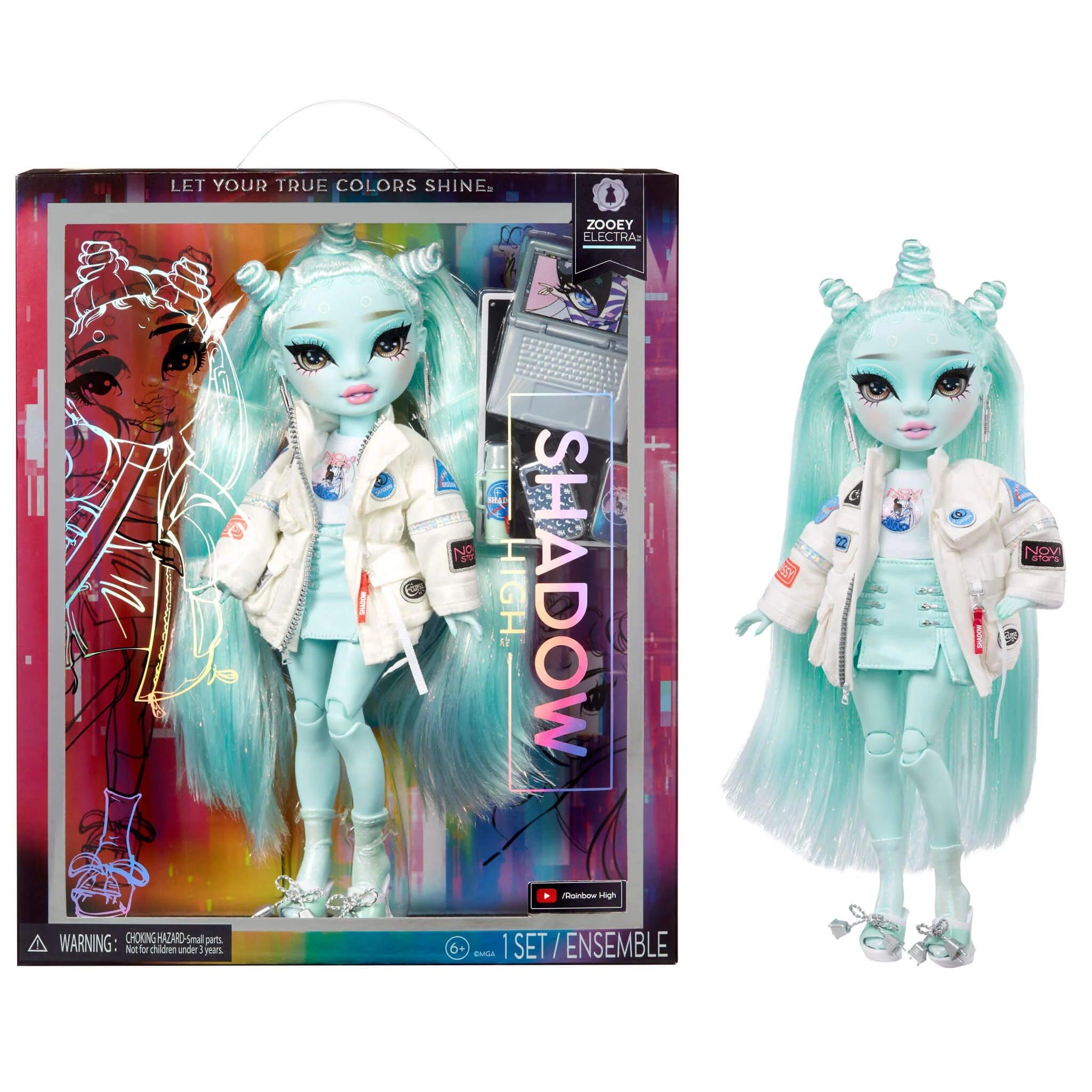 Rainbow High Shadow Zooey Electra - Light Green Fashion Doll - MGA - Ginga Toys