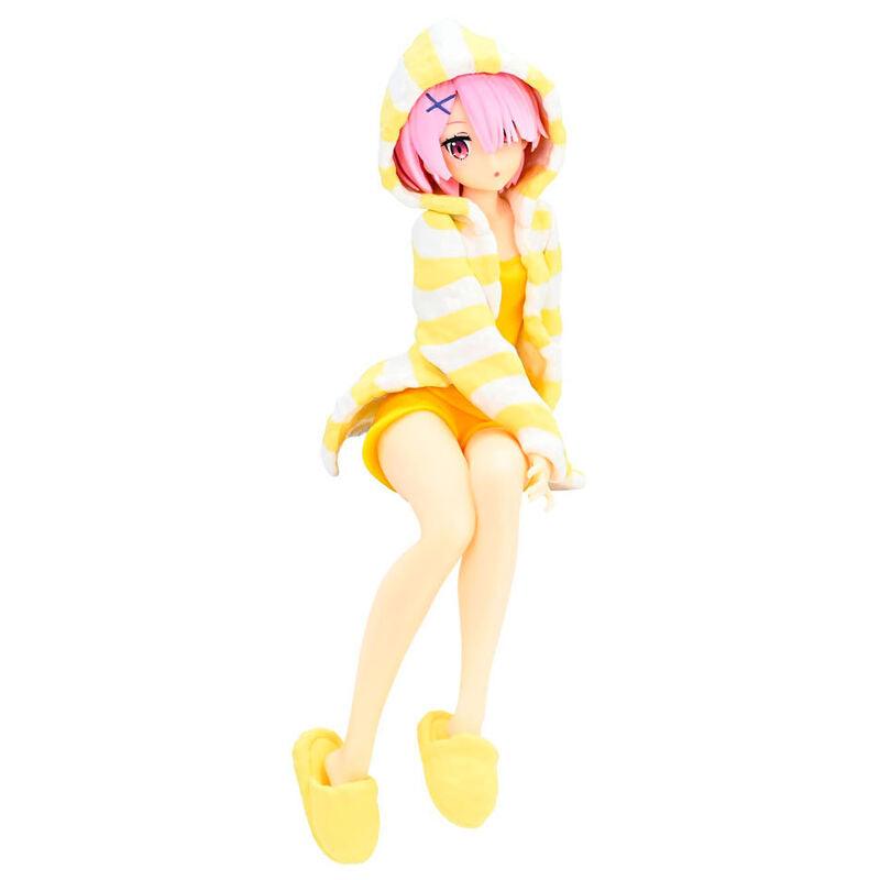 Re:Zero Starting Life in Another World Ram (Room Wear Yellow Color Ver.) Noodle Stopper Figure - Furyu - Ginga Toys