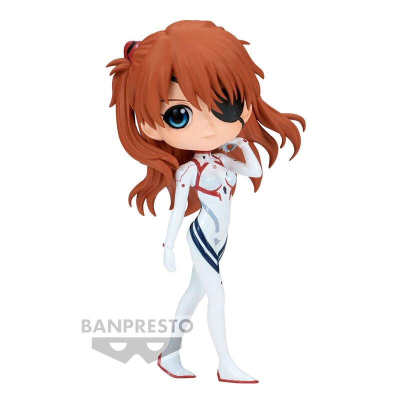 Rebuild of Evangelion Q Posket Asuka Shikinami Langley Figure (Ver. A) White Plugsuit Style - Banpresto - Ginga Toys