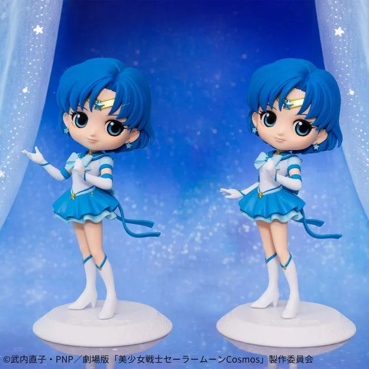 Sailor Moon Cosmos Q Posket Eternal Sailor Mercury Figure (Ver. A) - Ginga Toys