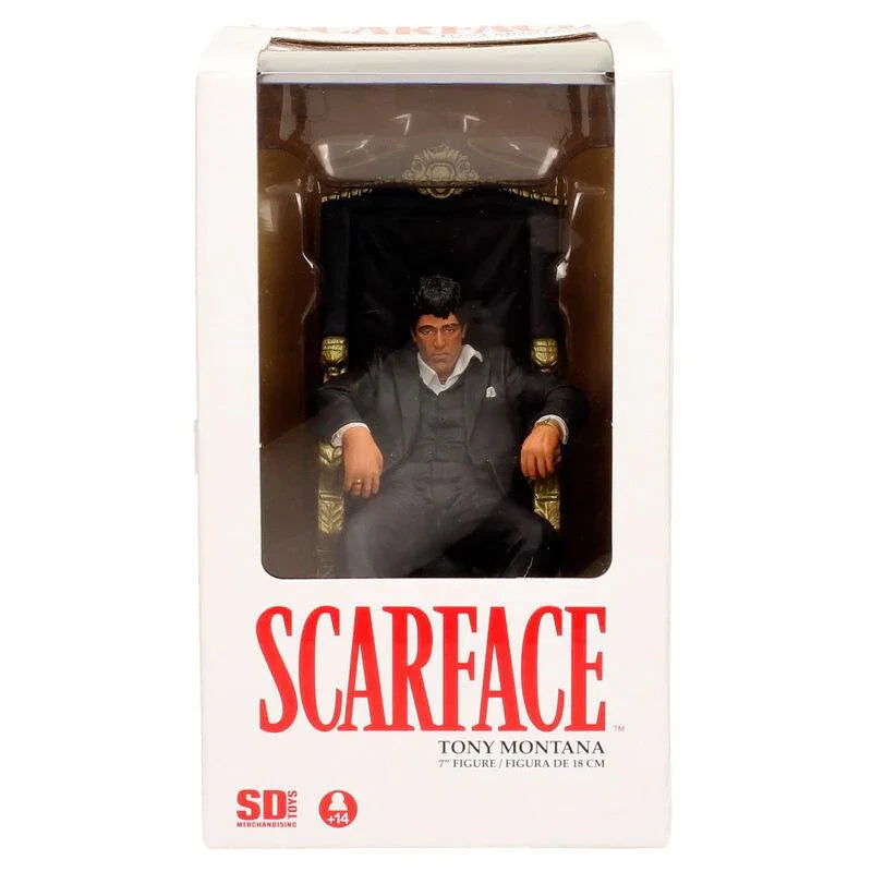 Scarface Movie Icons Tony Montana (On Throne) Figure - Ginga Toys