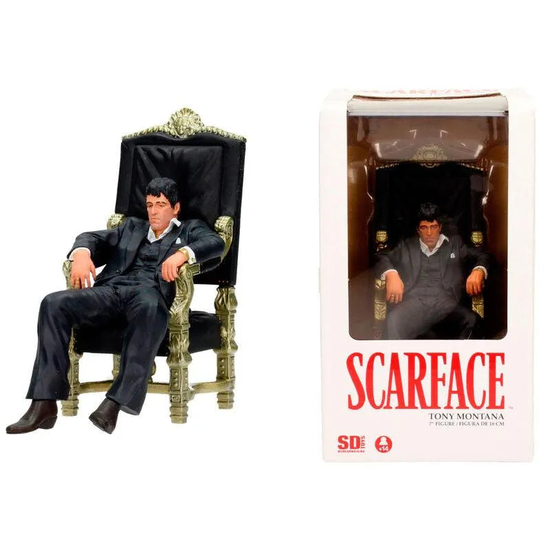 Scarface Movie Icons Tony Montana (On Throne) Figure - Ginga Toys