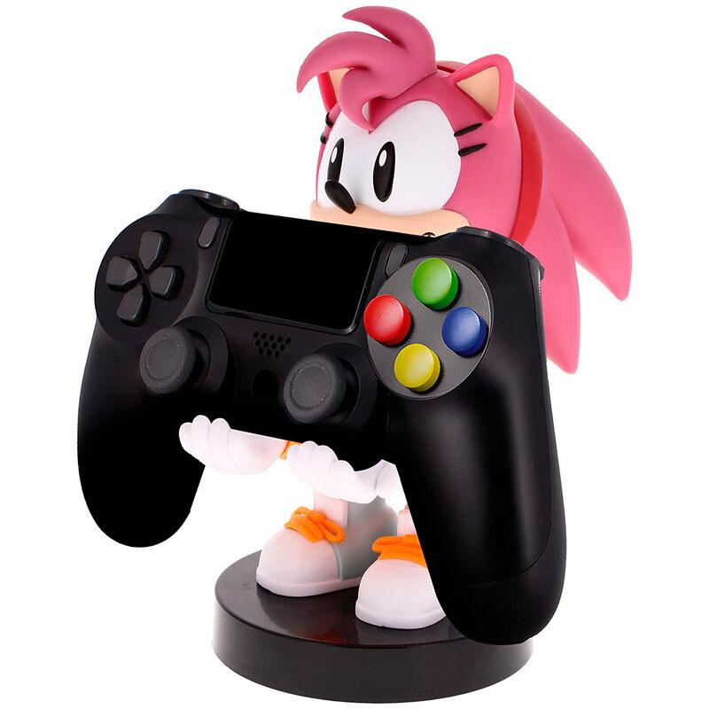 SEGA: Sonic the Hedgehog Amy Rose Cable Guys Original Controller and Phone Holder - Exquisite Gaming - Ginga Toys