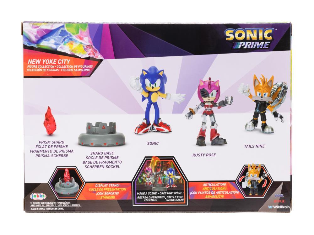 Netflix Sonic Prime, New Yoke City 2.5 Action Figures Multipack Collection