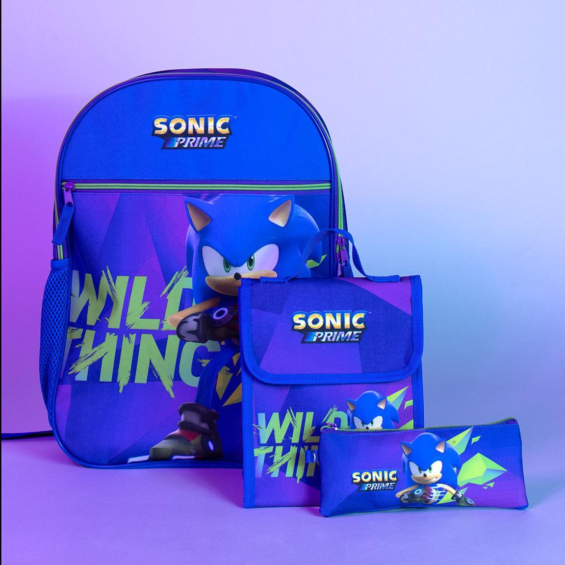 Sonic Prime triple pencil case