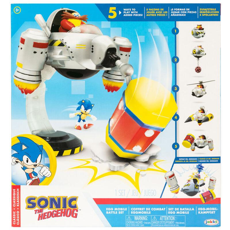 Sonic The Hedgehog 2.5" Egg mobbile battle Playset - Jakks Pacific - Ginga Toys