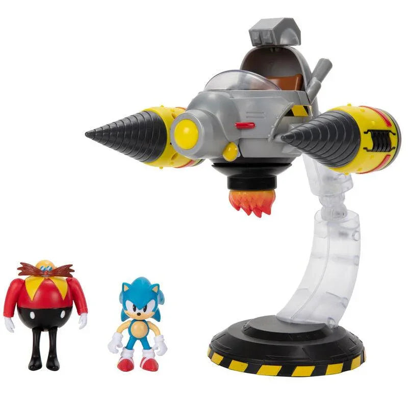 Sonic The Hedgehog 2.5" Egg mobbile battle Playset - Jakks Pacific - Ginga Toys