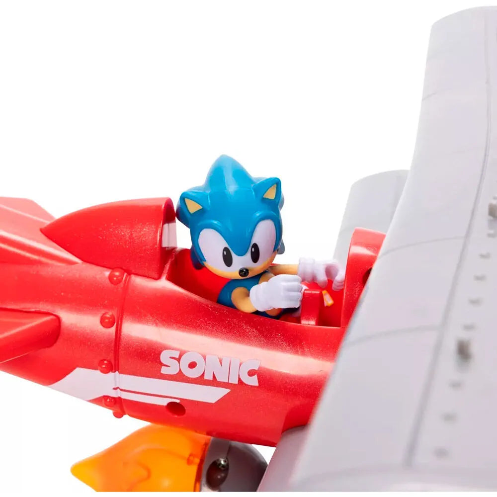 Sonic The Hedgehog 2.5" Tornado Biplane Playset - Ginga Toys