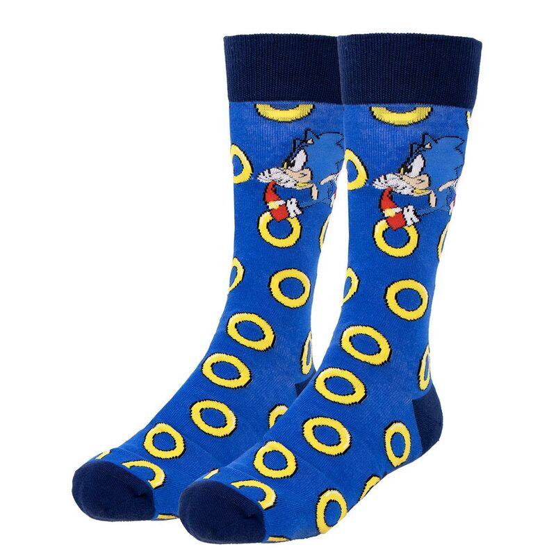 Sonic the Hedgehog Adult Socks Pack 3 Pieces Gift Box - Cerda - Ginga Toys