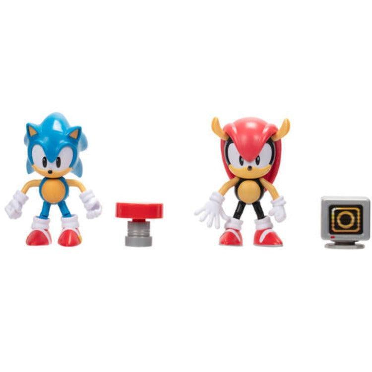 Sonic the Hedgehog - Classic Sonic & Classic Mighty 4" Action Figure 2 Pack - Jakks Pacific - Ginga Toys