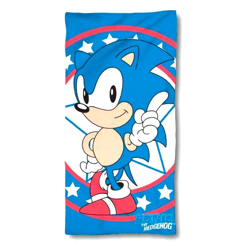 Sonic The Hedgehog cotton beach towel 140x70cm - Sega - Ginga Toys