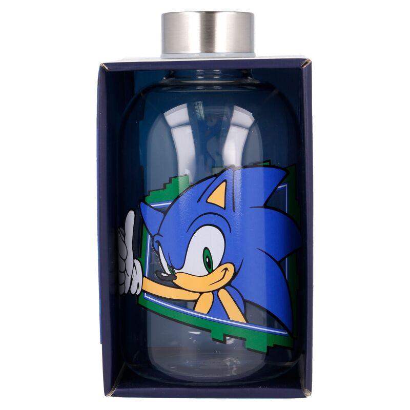 Sonic The Hedgehog Glass Bottle 620ml - Stor - Ginga Toys