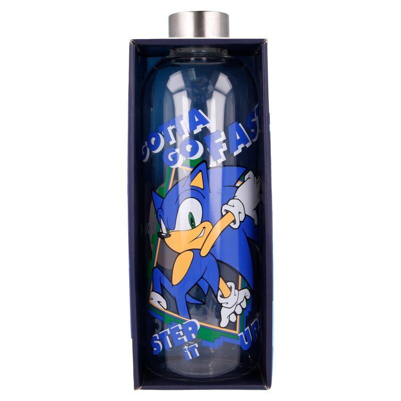 Sonic The Hedgehog glass Water bottle 1030ml - Stor - Ginga Toys