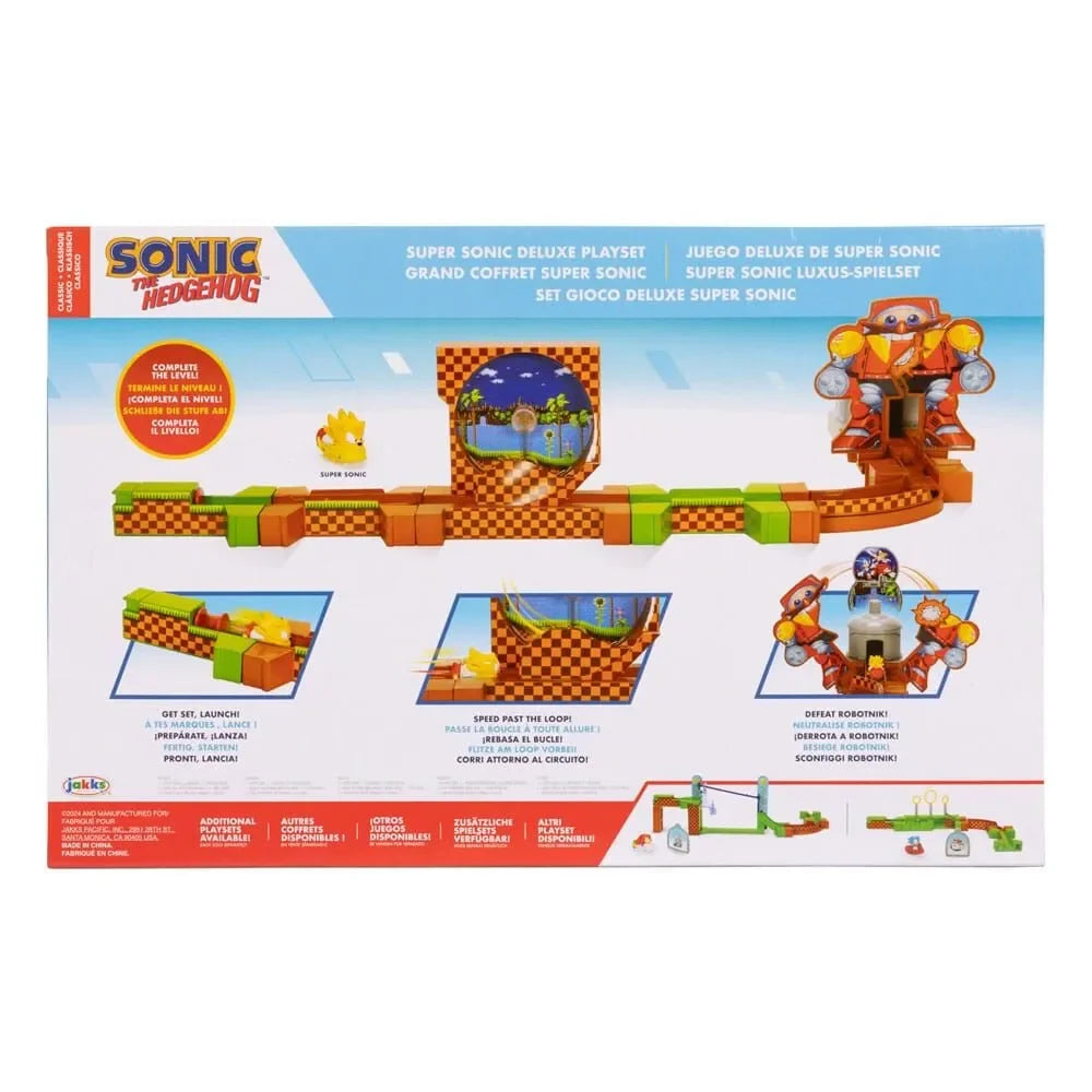 Sonic The Hedgehog Go-Go Racers Super Sonic Deluxe Playset - Ginga Toys