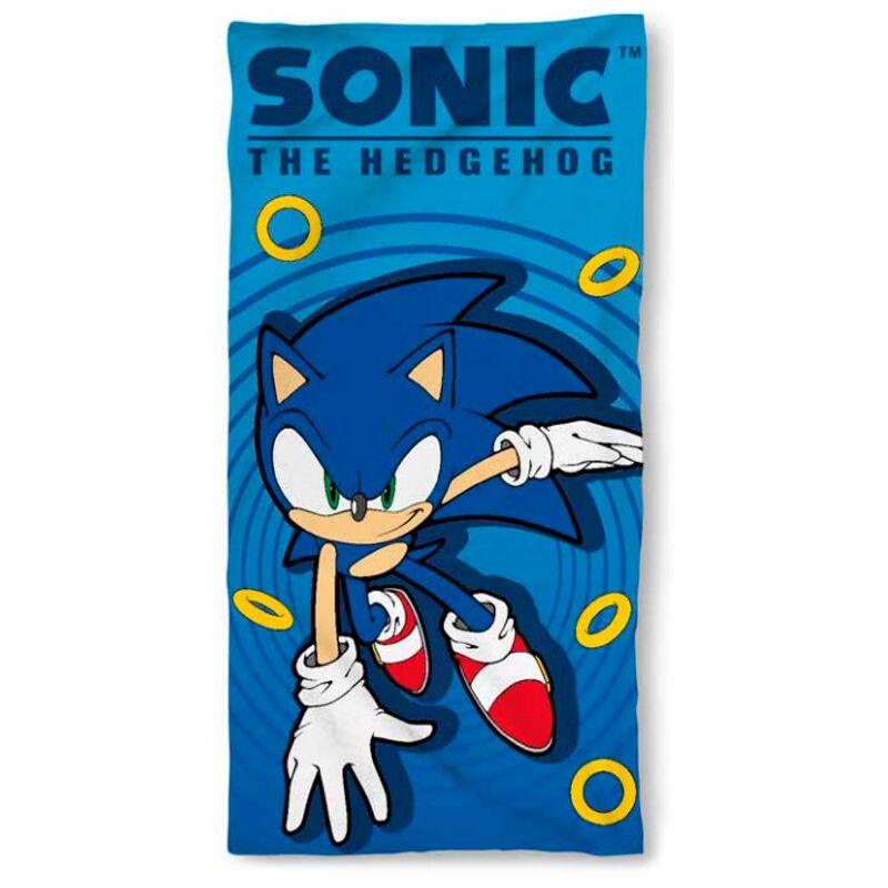 Sonic The Hedgehog microfiber beach Kids towel - Sega - Ginga Toys