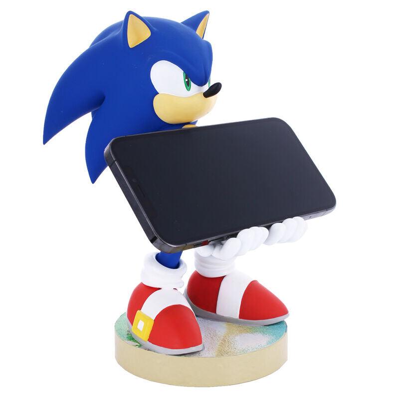 Exquisite Gaming: SEGA: Knuckles - Original Mobile Phone & Gaming  Controller Holder, Device Stand, Cable Guys, Sonic The Hedgehog Licensed  Figure