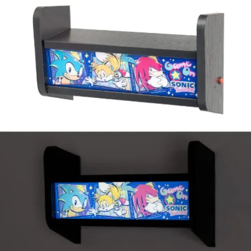 Sonic The Hedgehog Shelf With Arcade Lamp - Ginga Toys