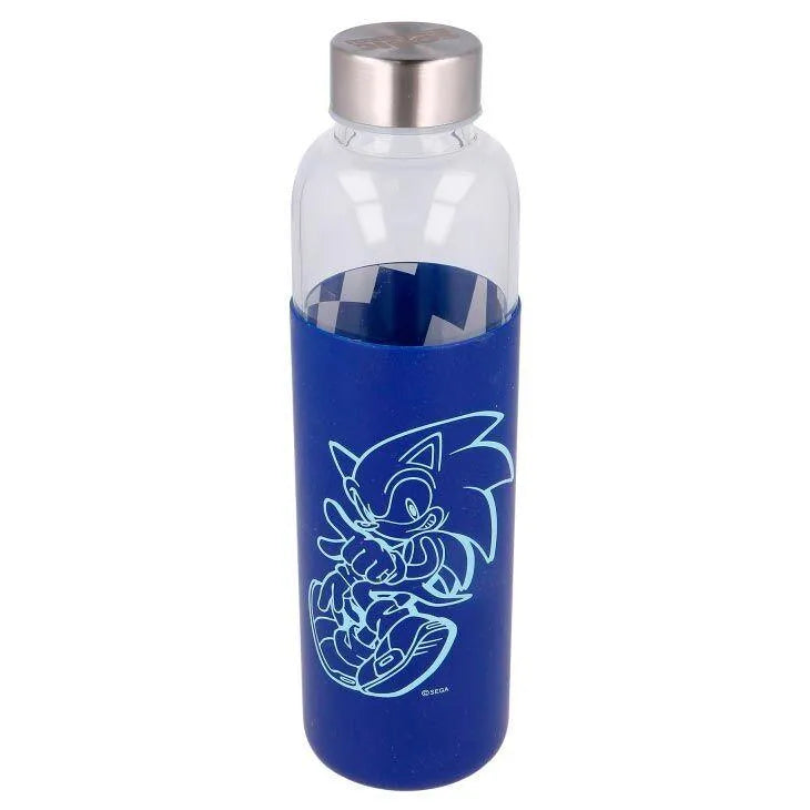 Sonic The Hedgehog silicone cover Water glass bottle 585ml - Stor - Ginga Toys