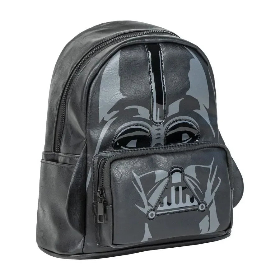 Star Wars Darth Vader Casual Black Leather Backpack - Ginga Toys