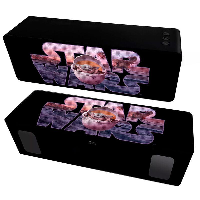Star Wars Mandalorian Baby Yoda Black Portable wireless 10W 2.1 stereo speaker - Ert Group - Ginga Toys