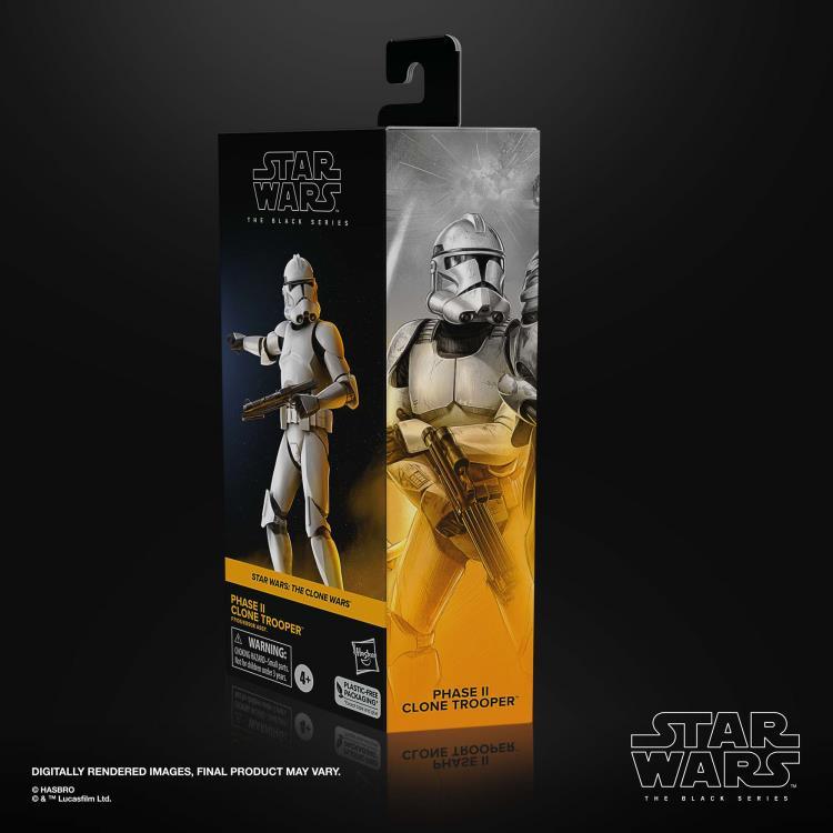 Star Wars: The Black Series 6" Phase II Clone Trooper (The Clone Wars) Action Figure - Hasbro - Ginga Toys