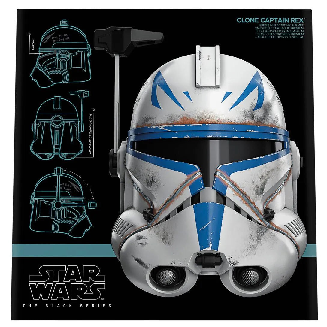 Star Wars: The Black Series Clone Captain Rex 1:1 Scale Wearable Electronic Helmet (Ahsoka) - Ginga Toys
