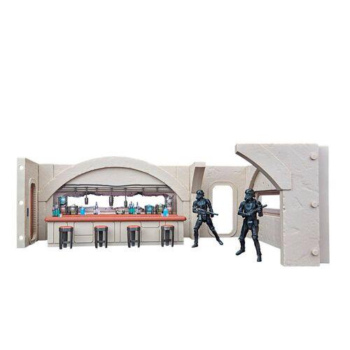 Star Wars The Mandalorian Nevarro Cantina + Imperial Death Trooper Action Figure Playset (The Vintage Collection) - Hasbro - Ginga Toys