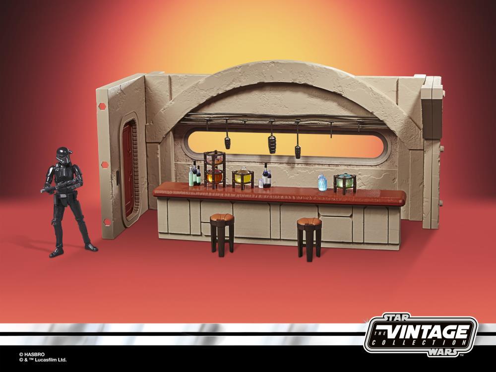 Star Wars The Mandalorian Nevarro Cantina + Imperial Death Trooper Action Figure Playset (The Vintage Collection) - Hasbro - Ginga Toys