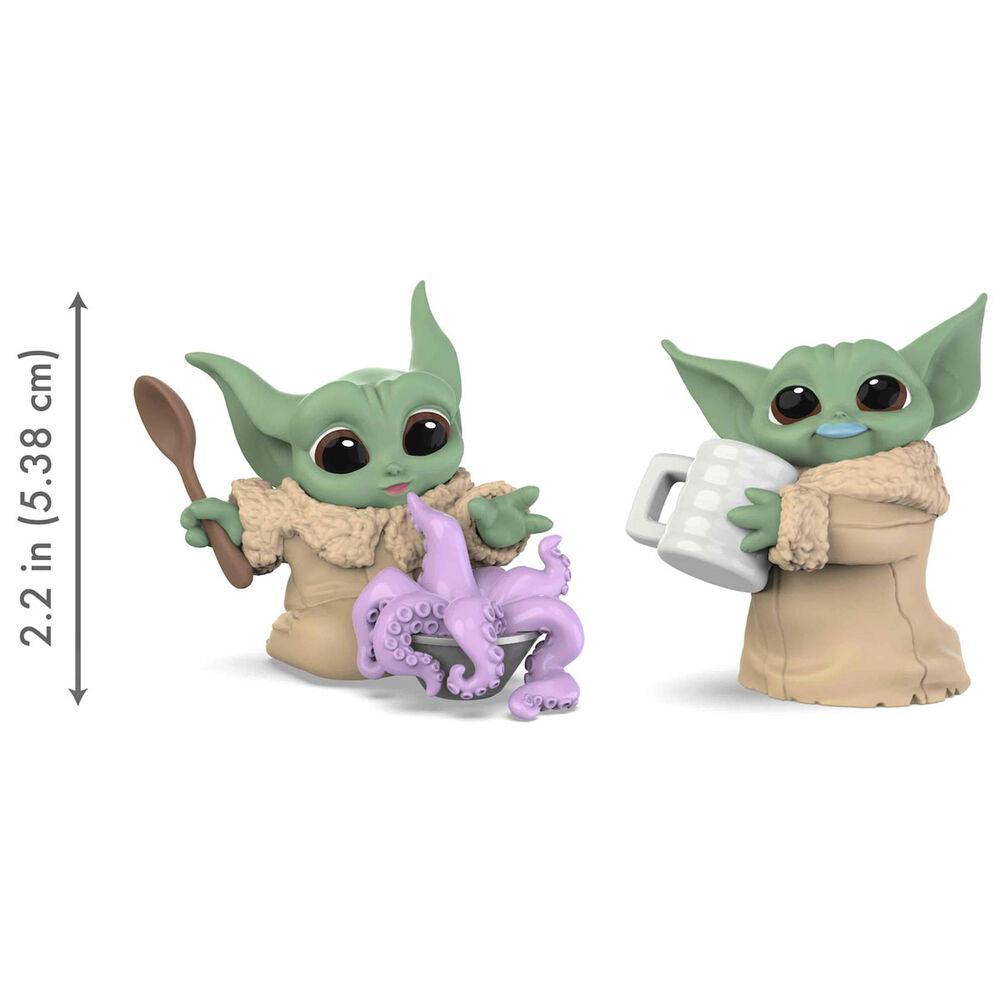 Star Wars The Mandalorian The Child (Grogu) Figures Tentacle Soup Surprise  & Blue Milk Mustache 2-Pack (The Bounty Collection)