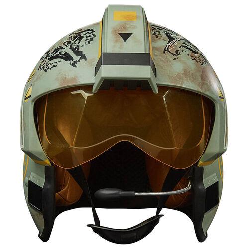 Star Wars The Mandalorian Trapper Wolf X-Wing Pilot 1:1 Wearable Helmet - Electronic (The Black Series) - Hasbro - Ginga Toys