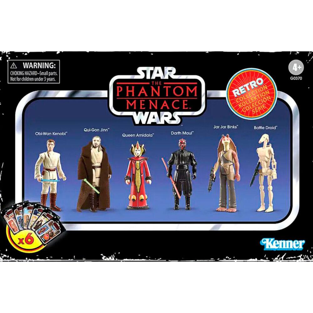 Star Wars The Retro Collection The Phantom Menace Set of 6 Figures Set - Ginga Toys