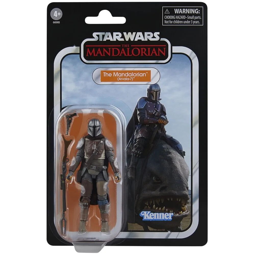 Star Wars: The Vintage Collection The Mandalorian (Arvala-7) & Blurrg Action Figure Set - Ginga Toys