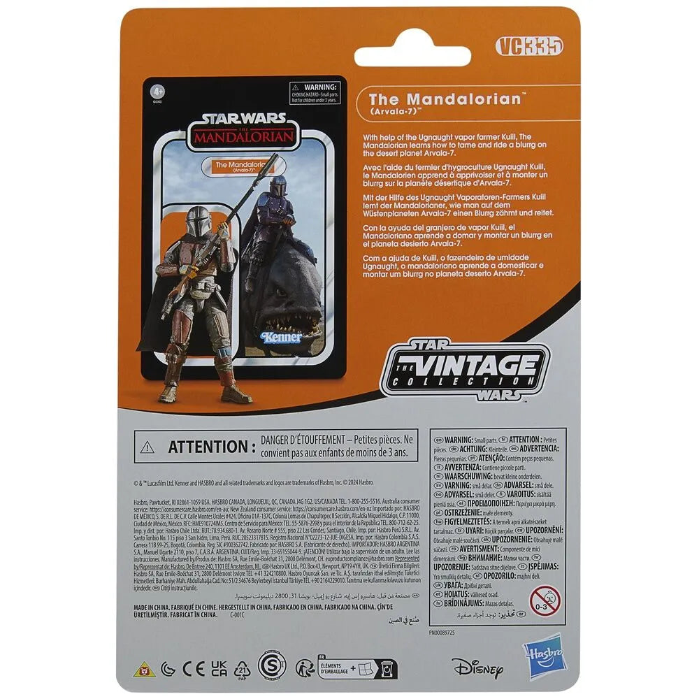 Star Wars: The Vintage Collection The Mandalorian (Arvala-7) & Blurrg Action Figure Set - Ginga Toys