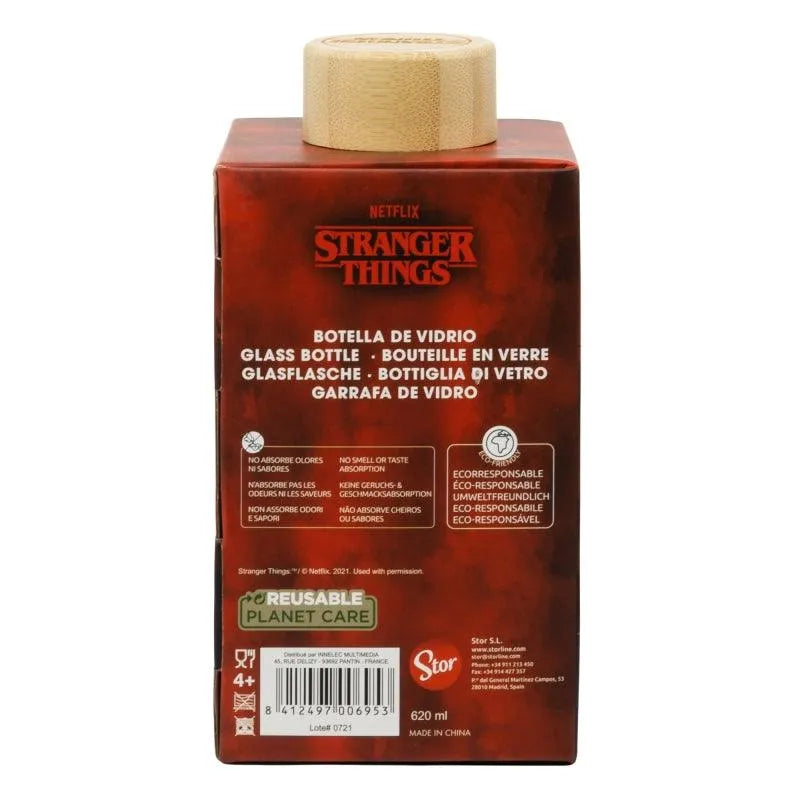 Stranger Things Glass Bottle 620ml - Stor - Ginga Toys
