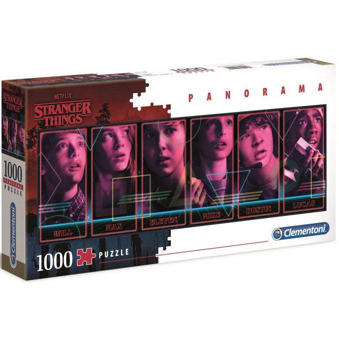 Stranger Things Panorama Premium Puzzle 1000pcs - Clementoni - Ginga Toys