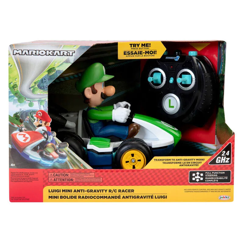 Super Mario Bros Mariokart 8" Luigi Mini R/C Anti-Gravity Racer Car Toy - Ginga Toys