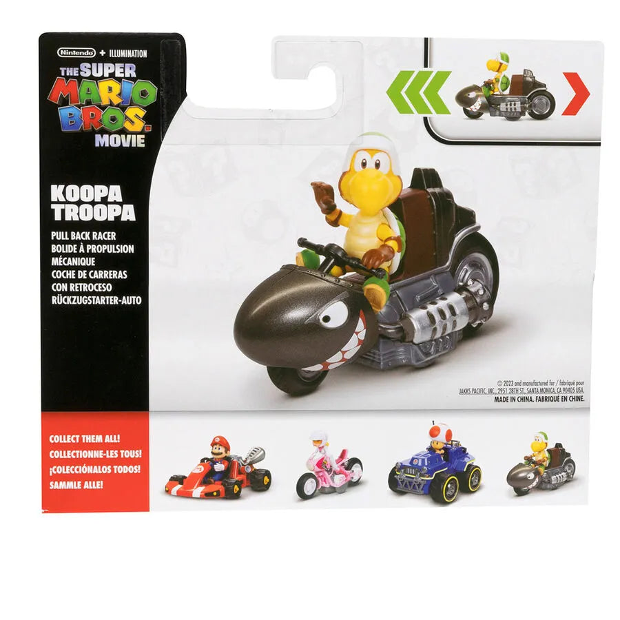 Super Mario Bros. The Movie Koopa Troopa Pull Back kart Racer - Ginga Toys