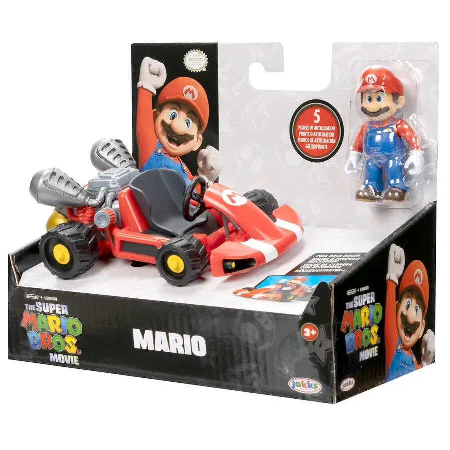 Super Mario Bros. The Movie Mario Pull Back kart Racer - Ginga Toys