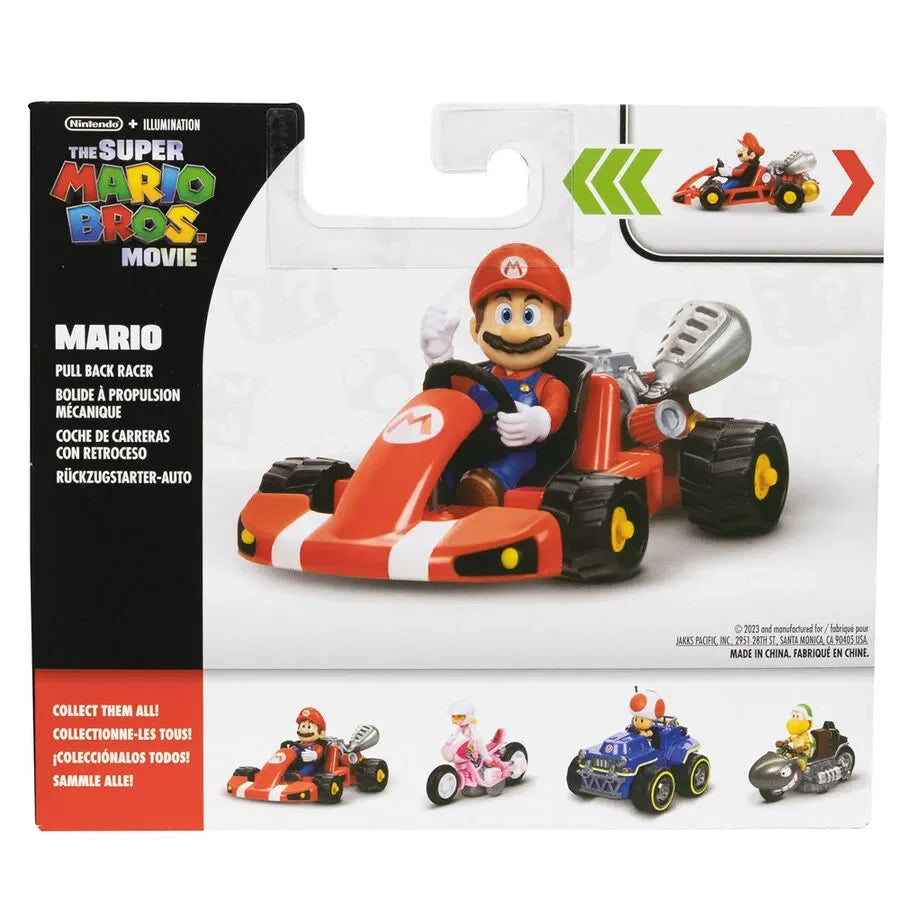 Super Mario Bros. The Movie Mario Pull Back kart Racer - Ginga Toys