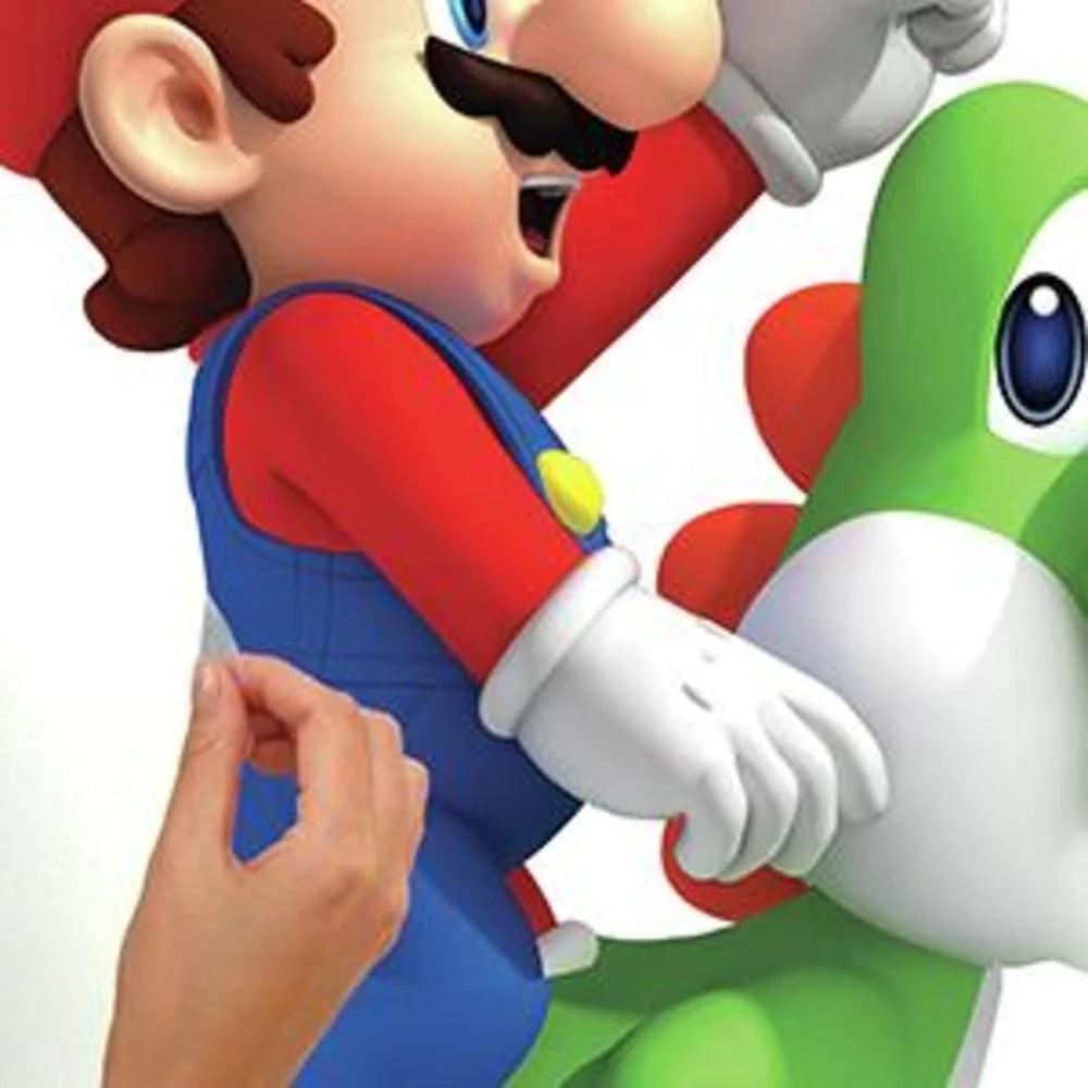 Super Mario Bros - Yoshi and Mario Giant Wall Decals decorative vinyl sticker - RoomMates - Ginga Toys