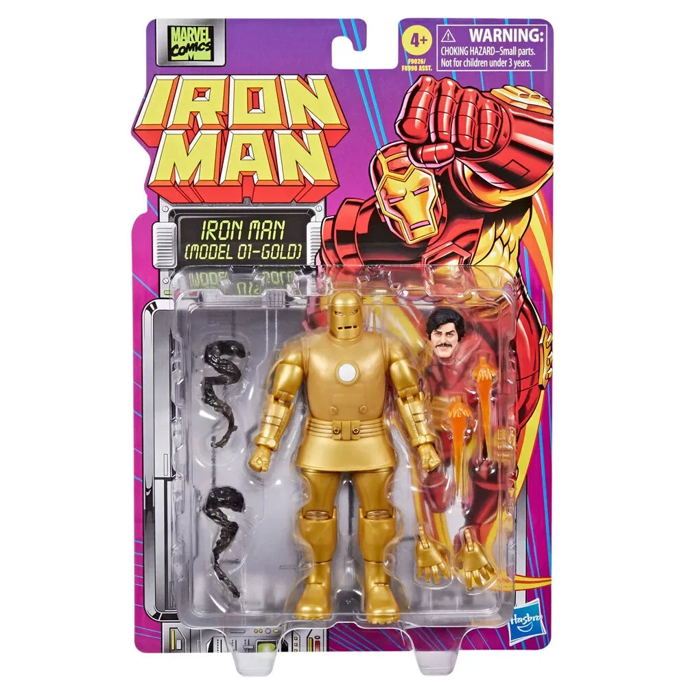 Tales of Suspense Marvel Legends Retro Collection Iron Man (Model 01 - Gold) - Ginga Toys