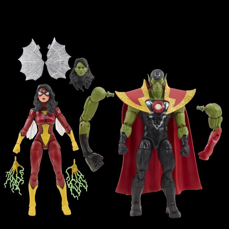 The Avengers 60th Marvel Legends Skrull Queen and Super Skrull Two-Pack Figures - Hasbro - Ginga Toys
