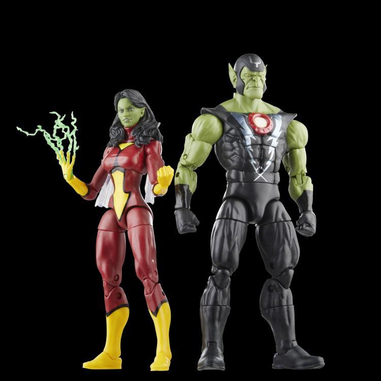 The Avengers 60th Marvel Legends Skrull Queen and Super Skrull Two-Pack Figures - Hasbro - Ginga Toys