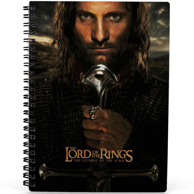 The Lord of the Rings Aragorn Collectable premium 3D notebook - SD Toys - Ginga Toys