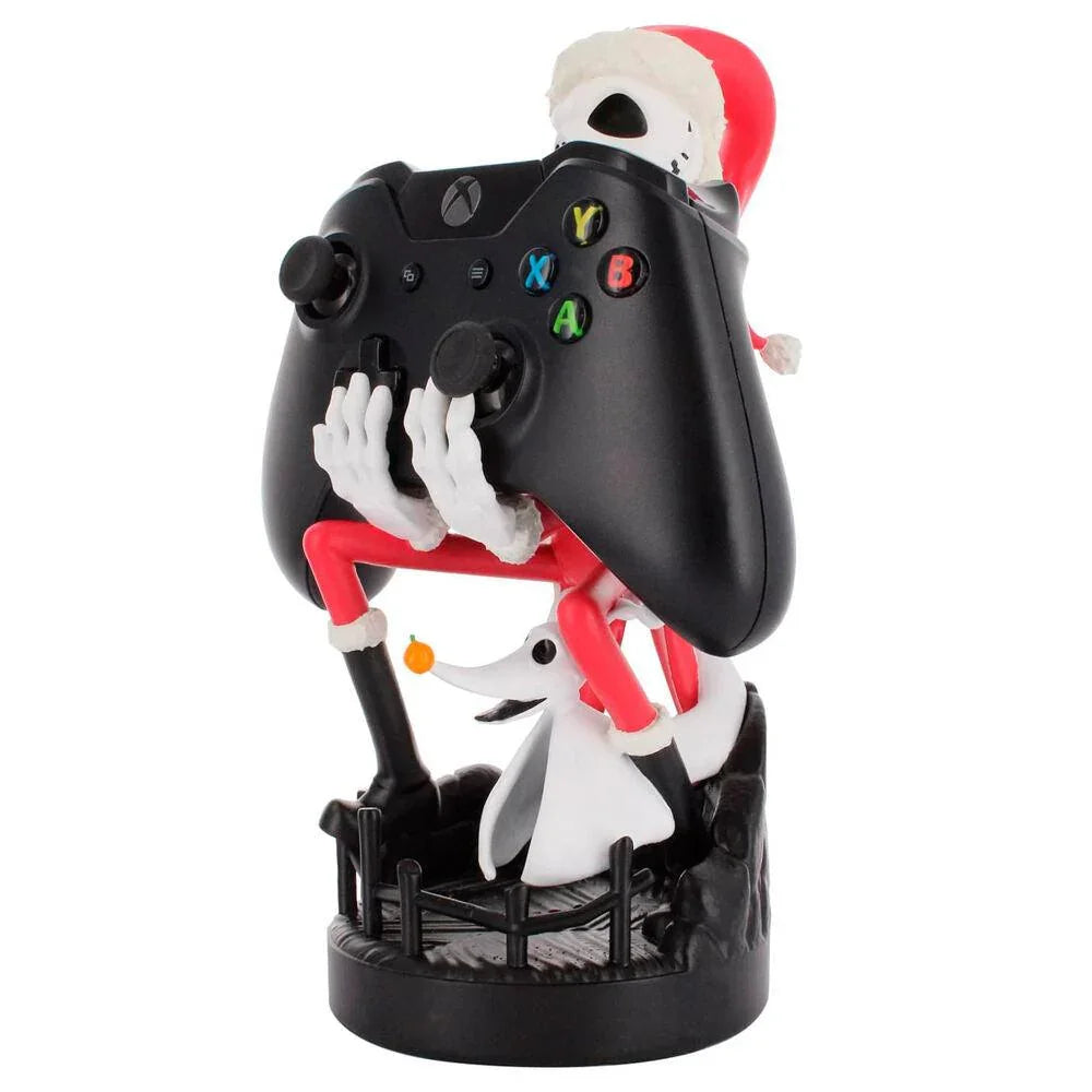 The Nightmare Before Christmas: Jack Skellington In Santa Suit Cable Guys Original Controller and Phone Holder - Exquisite Gaming - Ginga Toys