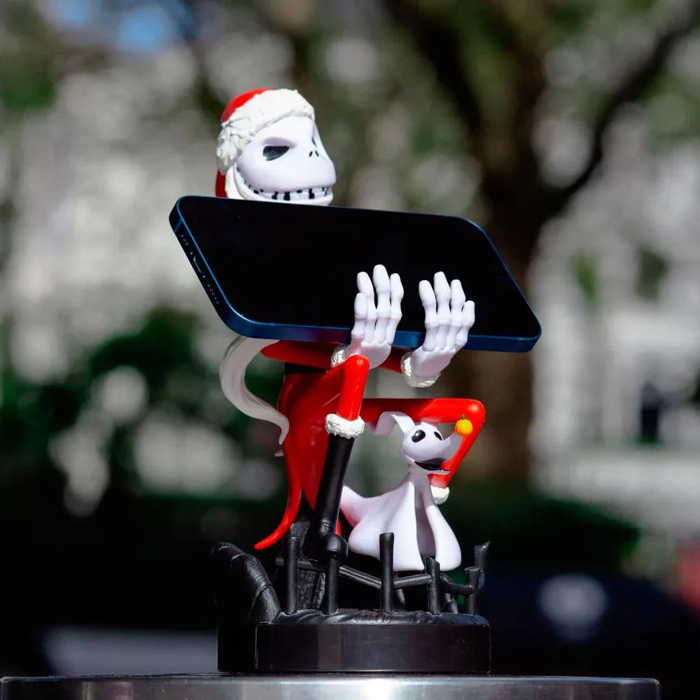 The Nightmare Before Christmas: Jack Skellington In Santa Suit Cable Guys Original Controller and Phone Holder - Exquisite Gaming - Ginga Toys