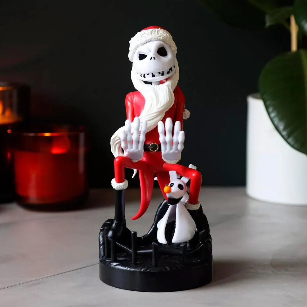 The Nightmare Before Christmas: Jack Skellington In Santa Suit Cable Guys Original Controller and Phone Holder - Exquisite Gaming - Ginga Toys