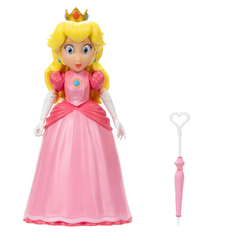 The Super Mario Bros. Movie 5" Princess Peach Figure - Jakks Pacific - Ginga Toys