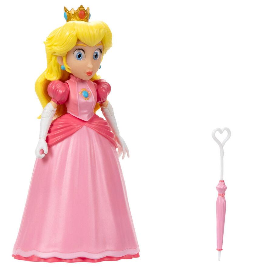 The Super Mario Bros. Movie 5" Princess Peach Figure - Jakks Pacific - Ginga Toys